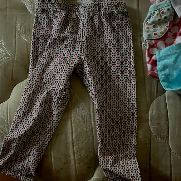 Carter's Pink and Black Patterned Leggings - Picture 1 of 1